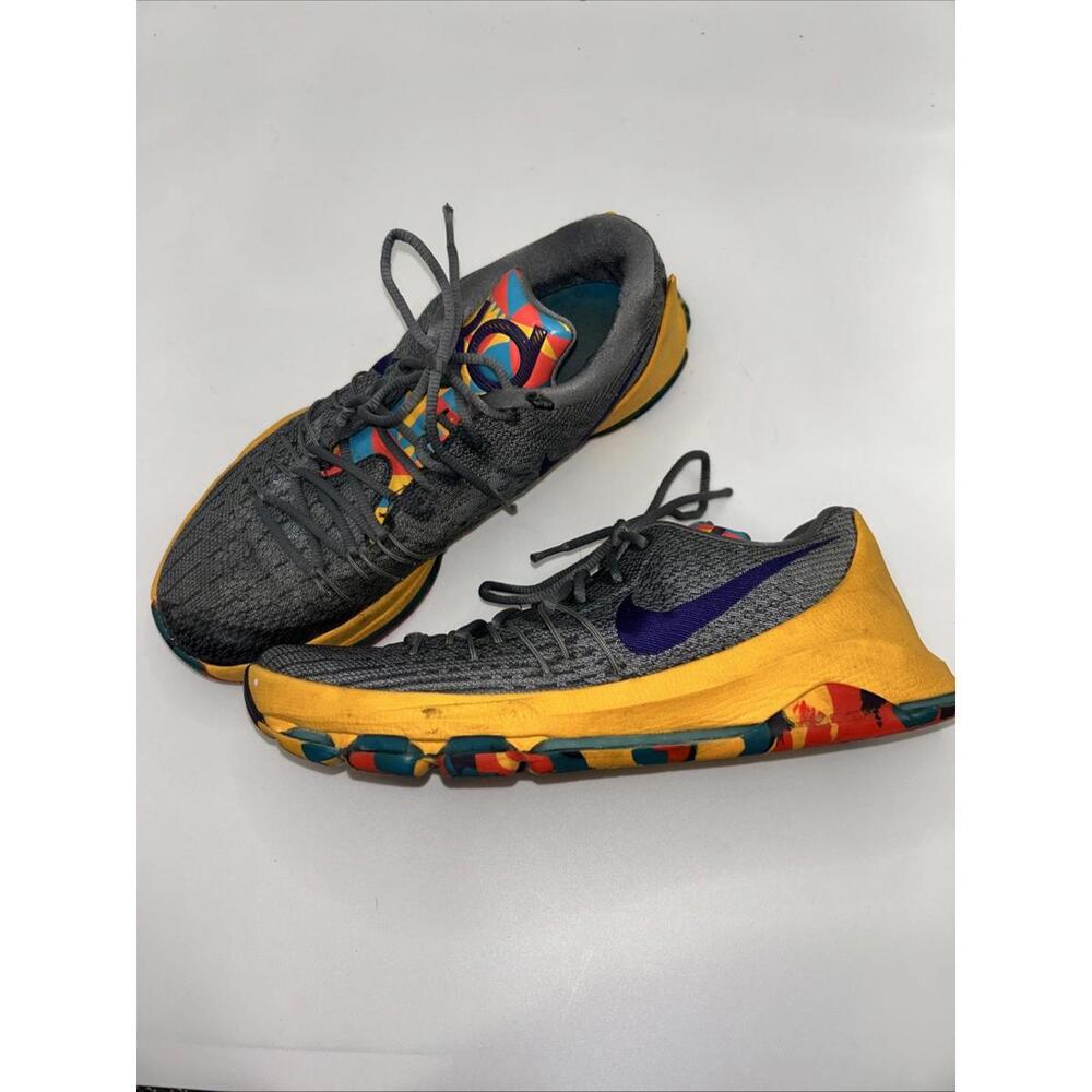 🔥🔥SOLD🔥🔥 Nike KD 8 Prince George County Sz 9 Gray Court Purple Men’s Shoes Zoom
